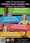 Live stand up comedy at the Duke of Wellington Stanwick